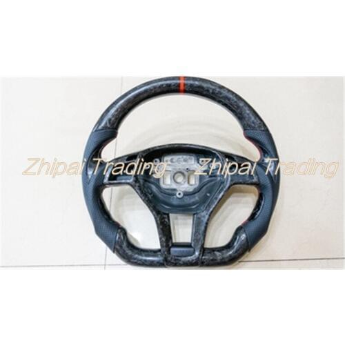 Custom Forged carbon fiber steering wheel For Mercedes Benz C-class W204 /AMG E-class W212 Assembly steering wheel replace