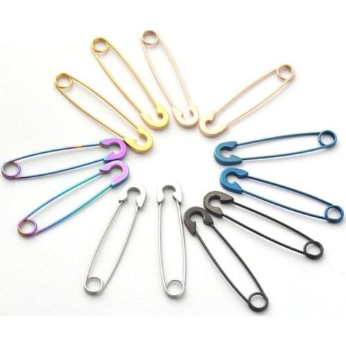 Stainless Steel Punk Pin Earrings Unique Design Paperclip Safety Steel Stud Fashion Earrings Elegant Women Man Rock Piercing Ma