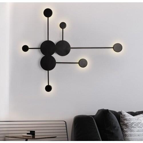 Nordic Wall Lamp Simple Modern Background Wall Sunflower Modeling Lamp Living Room Study room Aisle Lamp Bedroom Bedside Lamps