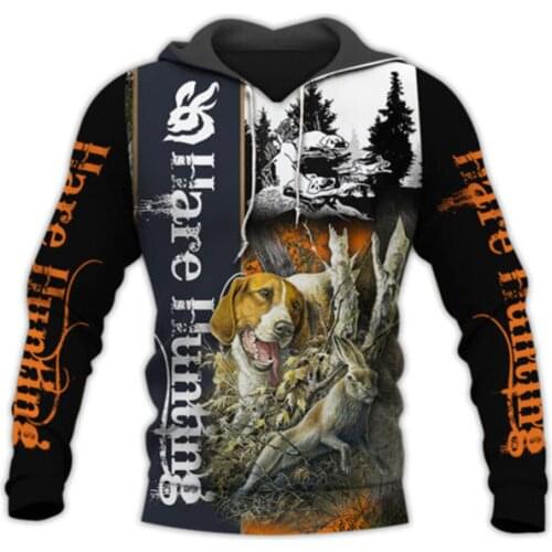 Hare Hunting Dogs Camo 3D Printed Hoodie Men/Women Harajuku Fashion Hooded Sweatshirt Autumn Unisex hoodies Drop ship H-06334