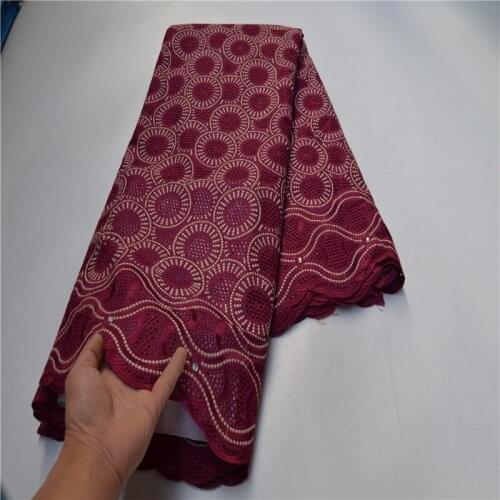 New arrivals african cotton lace fabric with stones for party dress high quality swiss voile lace in switzerland CLP-877
