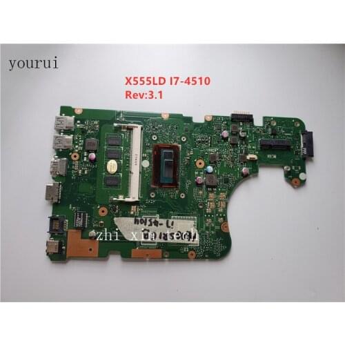 Yourui For ASUS X555L X555LA X555LD Laptopmotherboard REV 3.1 with i7-4510u CPU Test 100% ok work