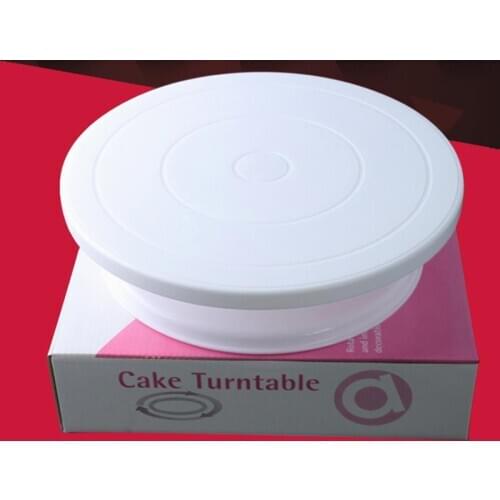 1pc Cake Turntable Plastic Smooth Rotating Cake Decorating Stand Cake Turner Table DIY Cake Baking Tools Accessories