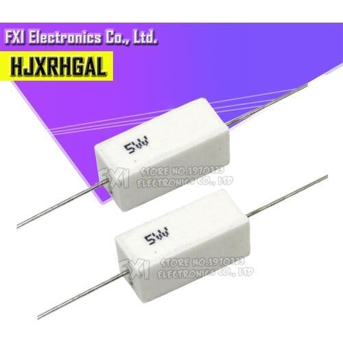 10pcs 5W 0.1 ohm Cement resistance 0.1R 0.1ohm