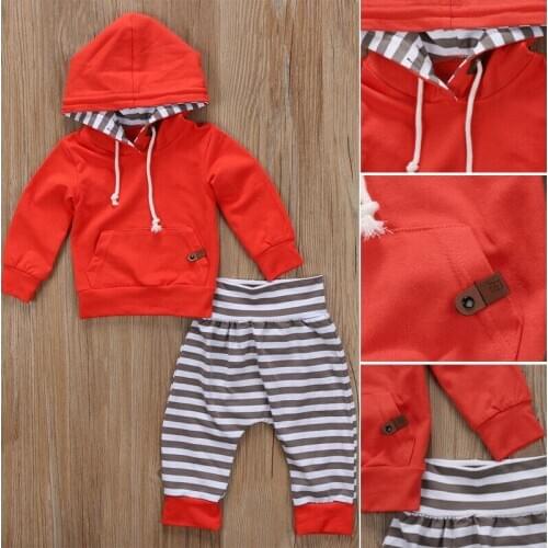 2pcs Pudcoco Boy Set Newborn Kids Baby Boys Tops Hoodie T-shirt+ Shorts Pants Outfit Clothes Set