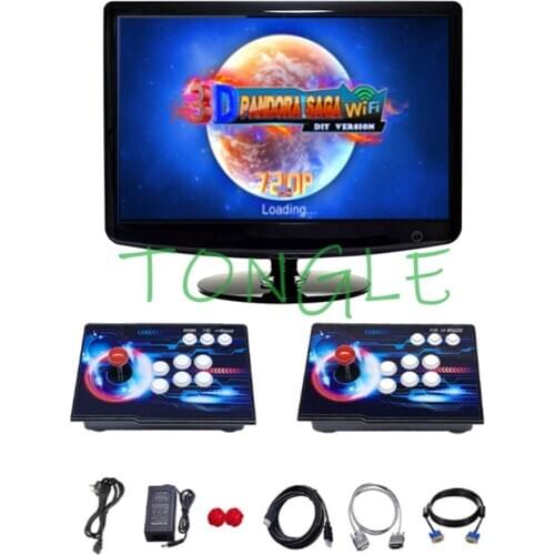 3D Pandora Saga Box WIFI 4018 in 1 Save Function Multiplayer Joysticks Separate Style Arcade Game Console Cabinet 4 Players