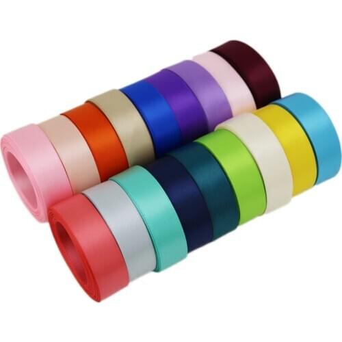 5 meters/lot) 20mm Double Face Satin ribbon wholesale Christmas DIY hair accessories wedding decoration Ribbons