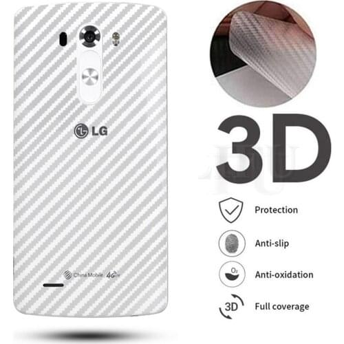 5Pcs/lot 3D Back Carbon Fiber Screen Protector For LG G7 G8X ThinQ G8 G5 G6 G7 Full Cover Guard Film For V50 V40 V30 V20 ThinQ