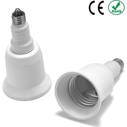 50pcs E11 to E26 Adapter E11 to E26 Lamp Adapter Holder Converter Base Socket LED Light Bulb Extend Extension Plug