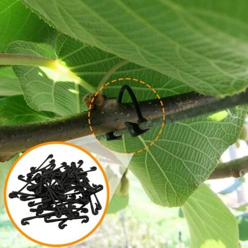 50Pcs Plastic Clips Portable Lightweight Small Plant Fixing Clips Vine Support Tied Bundle Branch Gadgets for Outdoor