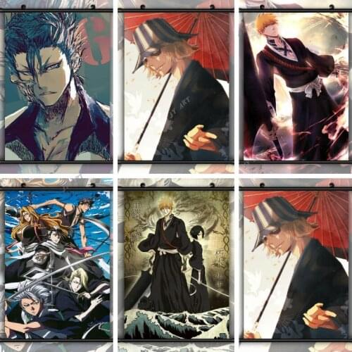 Anime Posters Bleach Ichigo Urahara Grimmjow Canvas Wall Print Art Painting Nordic Nursery Kids Child Bedroom Decoration Picture