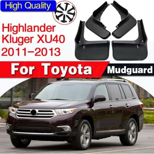 Set Car Mud Flaps For Toyota Highlander Kluger 2011 2012 2013 Mudflaps Splash Guards Mud Flap Mudguards Fender Front Rear