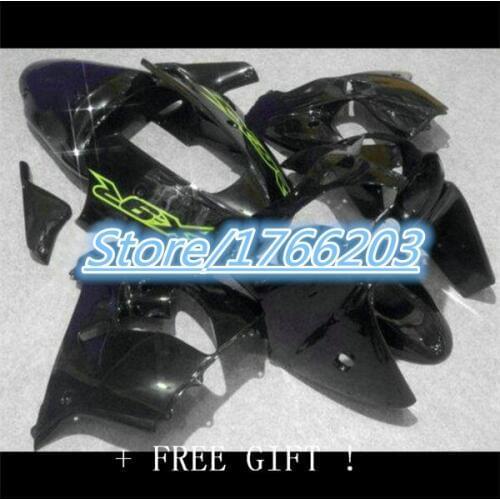 For KAWASAKI NINJA ZX9R 02-03 ALL Black 02 03 ZX-9R Body ZX 9R 9 R ZX9 R 02 03 2002 2003 Glossy black Fairing Ning