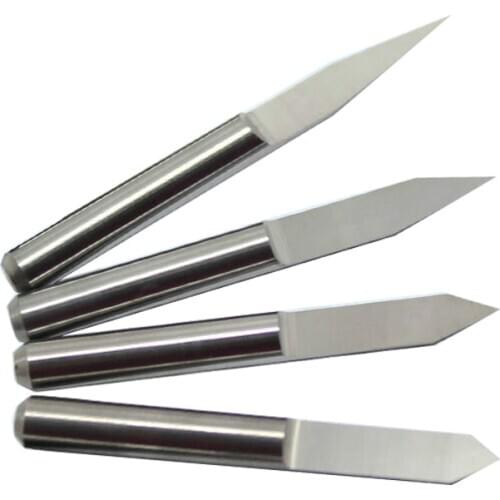 10pcs 10/15/20/25/30/40/45/60/90 Degrees PCB Engraving Bit V Shap Tip End Mill Tungsten Carbide 3D 3.175 1/8 Milling Cutter