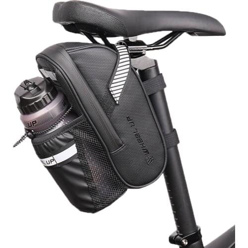 Summer Outdoor Travel Bicycle Bag Mountain Road Bike Large Capacity Waterproof Water Bottle Bag Cushion Saddle Bag Rear Seat Tai