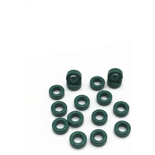 10 pcs Green Color Mn-Zn Ferrite Magnetic Ring 6x3x3mm Anti-Interference Magnetic Core Filter Inductor Magnetic Bead EMC