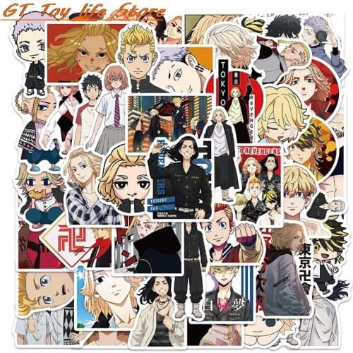 10/50pcs/pack Tokyo Revengers Japanese anime Cartoon Stickers For Skateboard Computer Notebook Car Decal Childrens Toys Etc