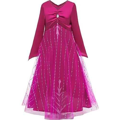 Fancy Cosplay Girls Princess Dress Snowflake Costume For Halloween Christmas Kids Party Dresses Holiday Girls Clothing