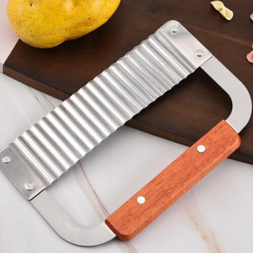 Stainless Steel Wave Potato Cutting Fries Slicer Multi-Function Vegetable Cutter Spike Potato Knife Kitchen Creative DIY Tools