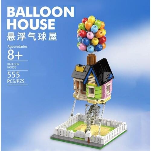 NEW Balloon UP House Tensegrity Sculptures Anti Gravity Dynamics Physics Balance Building Blocks Kit Classic Bricks Toys Gifts