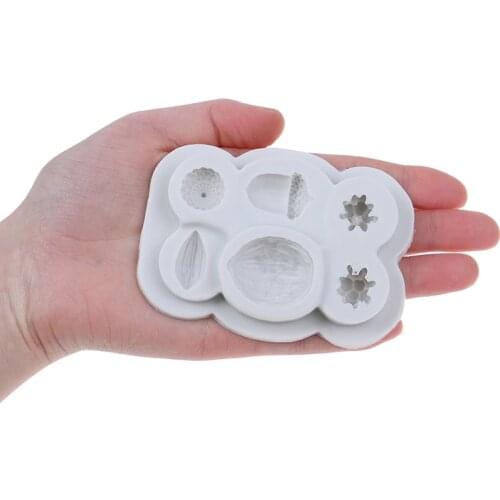 Nuts & Berries Moulds Fondant Cake Decorating Tools Silicone Molds Sugarcraft Chocolate Baking Tools for Cakes Gumpaste