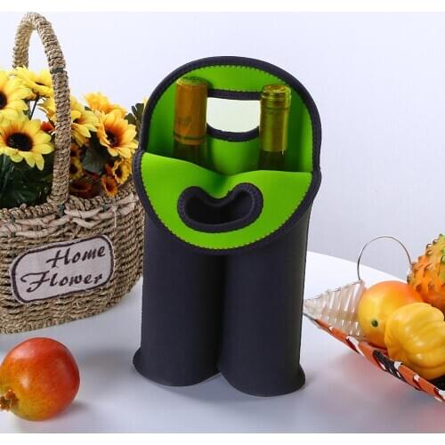 Portable 1/2 Bottles Neoprene Wine Bottle Freezer Bag Cooler Wine-bottle Bag Protect Insulated Cover Beer Cooling Holder Carrier