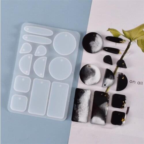 Earrings Dangler Casting Silicone Mould DIY Crafts Jewelry Pendant Making Tools Crystal Epoxy Resin Mold