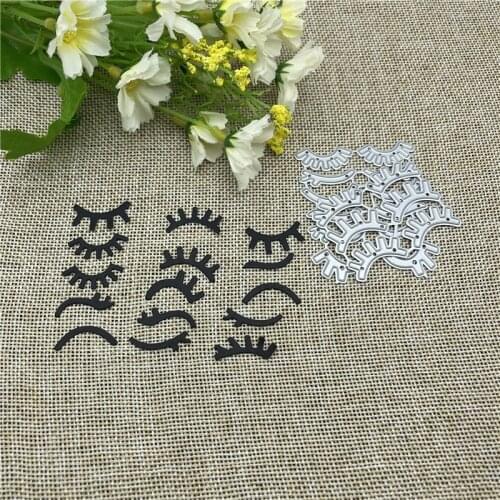 Type eyelash die punching die cutting metal die decoration for scrapbook punching card cutting DIY process edge cutting