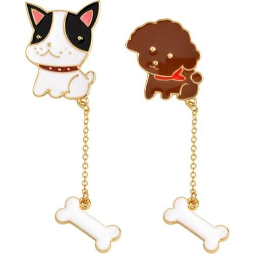 1pcs Hot cartoon pins for clothes kawaii icon metal badges fashion clothes badge backpack pin button dog metal brooch