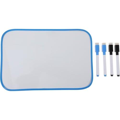 1pc Kids Magnetic Dry Erase White Board Double-Sided Whiteboard With 4pcs Pens Double-Sided ChildrenS Graffiti Version