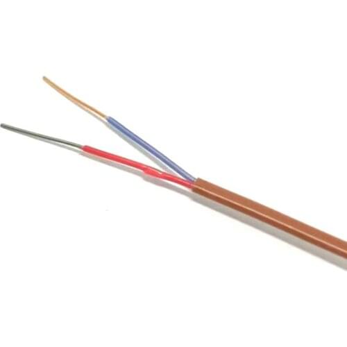 2*24AWG Type T PFA Insulation Thermocouple Wire High Temperature Measuring Line Compensation Cable
