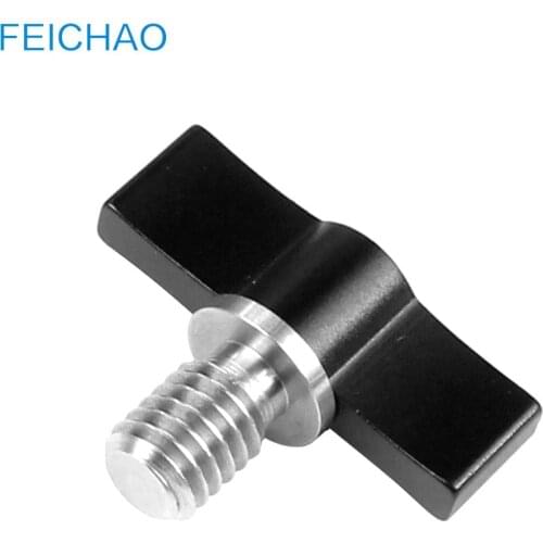 3/8 inch Handle Screw Adjustable Thread 5mm 7mm 14mm Stainless Steel with Wrench Wing Lock Adapter for DSLR Camera Cage Monitor