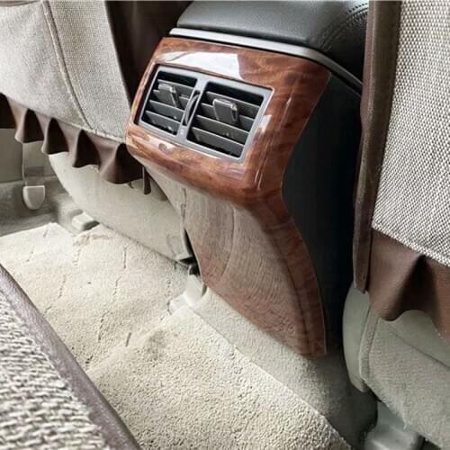 Car Styling Interior Accessories For Toyota Camry 2006- 2011 Wooden Color Rear Air Conditioning Vent Outlet Cover Trim