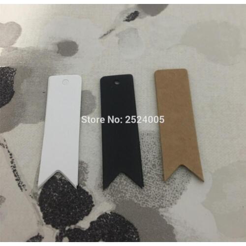 Free shipping blank arrow shape cutting tag 2x7cm 500 pcs a lot/kraft paper tag/hang tag/bookmark/gift card/garment label