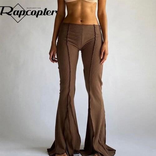Rapcopter Baggy Wide Leg Pants Women Casual Streetwear Loose Outfits Hole High Waisted Hip Hop Summer Jogger Pockets Sweatpants