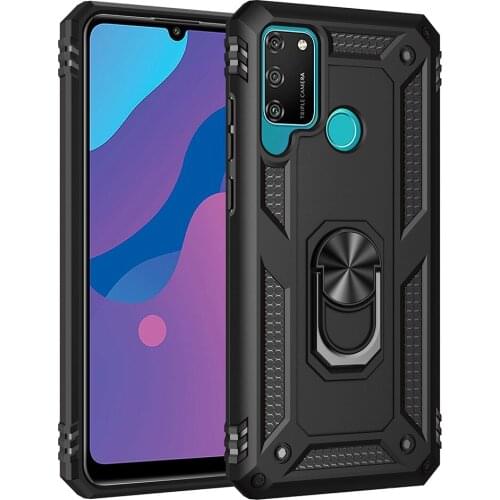 For Honor 9A Case for Honor 9 A Cover Military Armor Bumper Shockproof Magnetic Car Holder Phone Case for Huawei Honor 9A