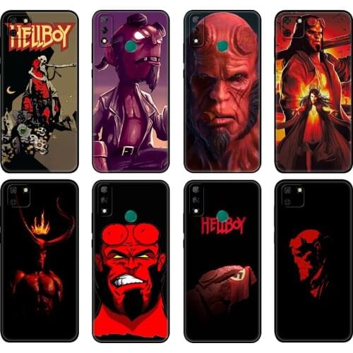 Black tpu Case For Huawei Y9S Y6S Y8S Y5P Y7P Y8P Case For Huawei Y5 lite Prime 2018 Y6 2019 Cover Hellboy Rise