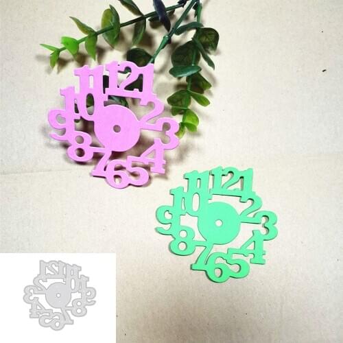 Number Time Clock Dies Scrapbooking Stencil Template for DIY Embossing Paper Photo Album Greeting Gift Card Cut Die New 2020