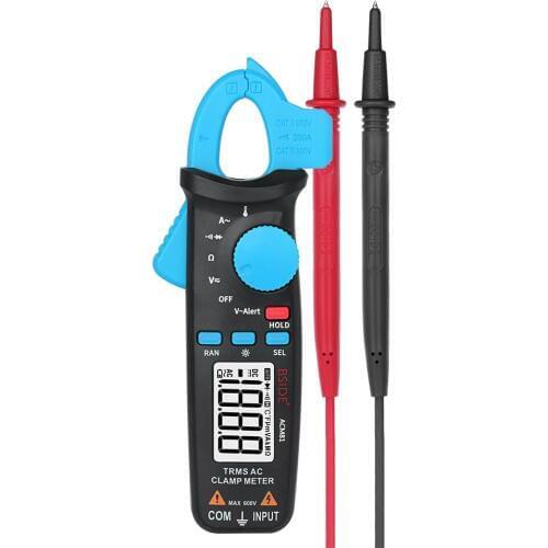 Digital Multimeter With Back Clip Acv/dc Electrician Handheld Tester Multi Portable Clamp Meters Current Test Diode Teste