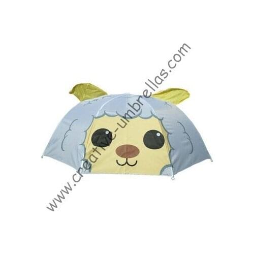 Children umbrella,kid animal cartoon umbrella--Little sheep,auto open.8mm metal shaft and fluted ribs,safe kid umbrellas