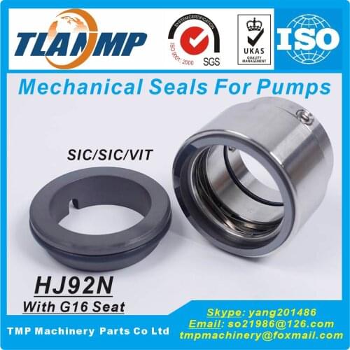 HJ92N/38-G16 TLANMP Burgmann Mechanical Seals with Wave Springs , HJ92N-38 With G16 Seat (Shaft Size:38mm)