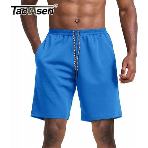 TACVASEN Summer Mens Running Mesh Shorts Outdoor Fitness Athlete Track Short Pants Drawstring Pockets Boy Basketball Gym Shorts