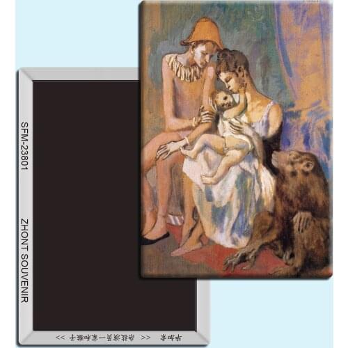 Picasso paintings “The acrobat family and the monkey”,Souvenirs of gifts for friends Magnetic refrigerator 23801