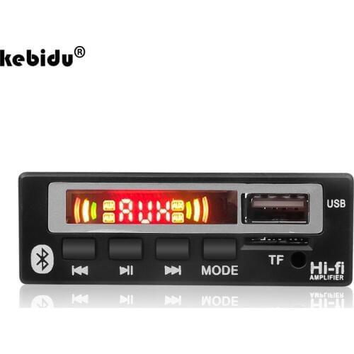 Kebidu Color Screen MP3 WMA WAV Decoder Board Wireless Bluetooth 5.0 5V 12V Audio Module USB TF FM Radio For Car accessories