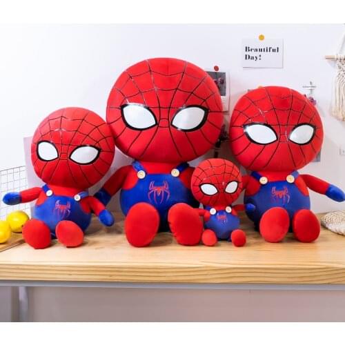 30-75cm Marvel Avengers Spiderman Stuffed Plush Dolls Soft Spider Man Plush Toys Movie Dolls Christmas Gifts for Kids