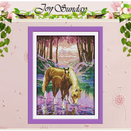 The silent valley Patterns Counted Cross Stitch 11CT 14CT Cross Stitch Set Wholesale Cross-stitch Kit Embroidery Needlework