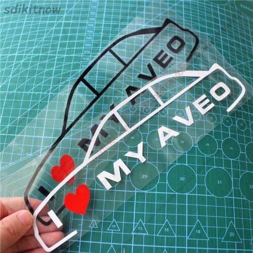 New I love my car Vinly Decal Styling Door Windows Trunk Sticker For Chevrolet aveo t250 t300 sonic 2008 accessories custom