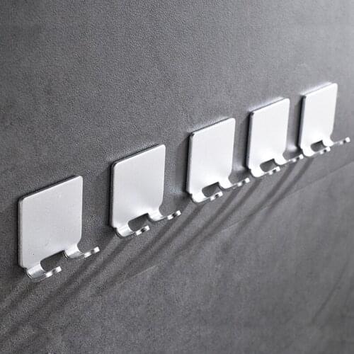 304Stainless Razor Steel Holder Wall Men Shaving Shaver Shelf Bathroom Razor Rack Wall Adhesive Storage Hook Kitchen Hanger2Pcs