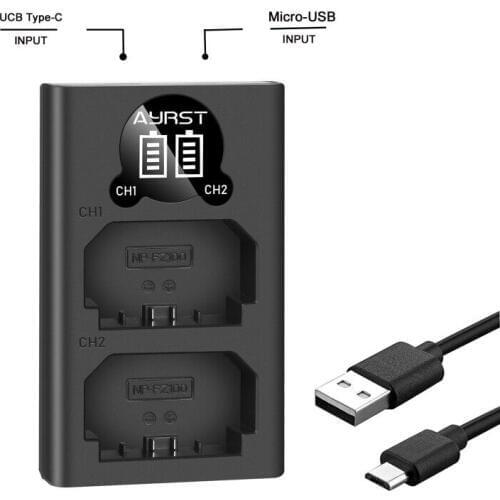 NP-FZ100 NPFZ100 Dual LED USB Battery Charger Compatible with for Sony A7III A7RIII a73 a7r3 A9 Cameras