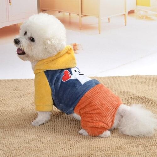 Dog Clothes Halloween Dog Small Dog Teddy Bichon Hiromi Autumn and Winter Clothes Thick Warm Four-legged Sweater Dog Costumes
